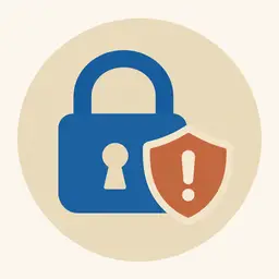 Cadenas et bouclier : le thème sécurité et arnaques.